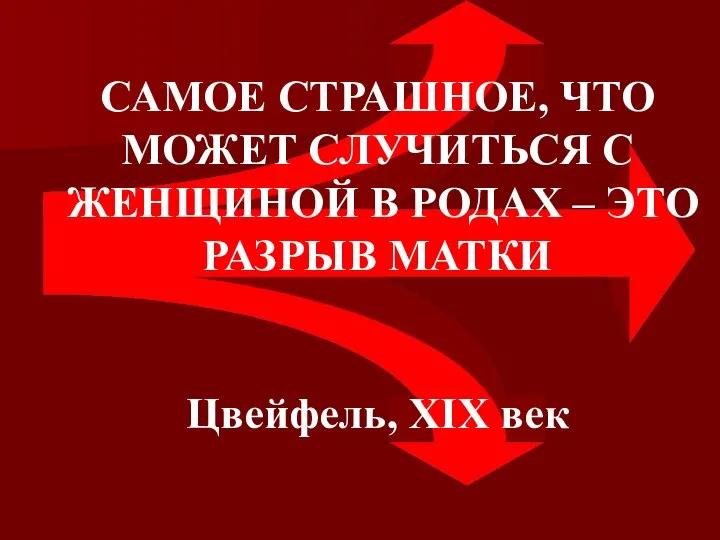 САМОЕ СТРАШНОЕ, ЧТО МОЖЕТ СЛУЧИТЬСЯ С ЖЕНЩИНОЙ В РОДАХ – ЭТО РАЗРЫВ МАТКИ Цвейфель, XIX век