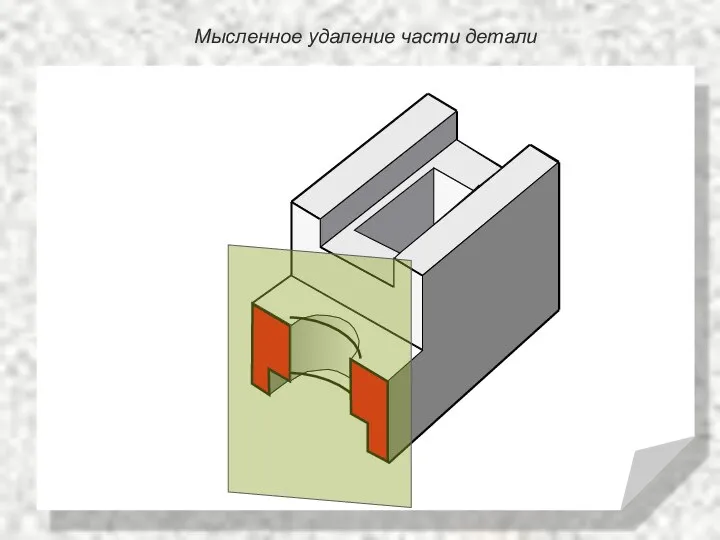 Мысленное удаление части детали