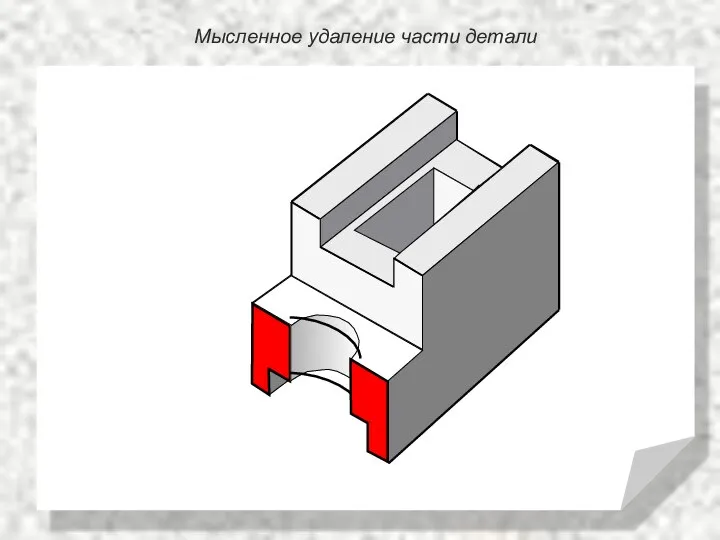 Мысленное удаление части детали