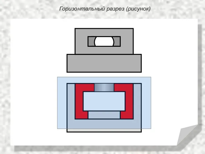 Горизонтальный разрез (рисунок)