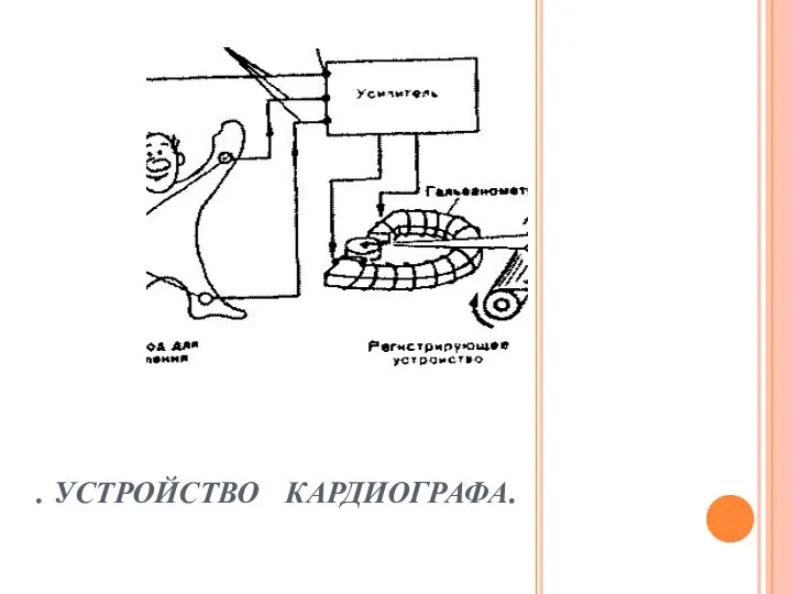 . УСТРОЙСТВО КАРДИОГРАФА.