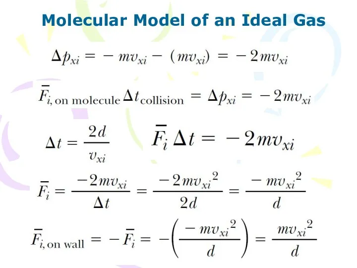 Molecular Model of an Ideal Gas