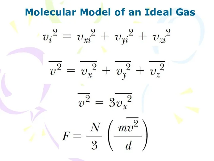 Molecular Model of an Ideal Gas