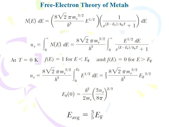 Free-Electron Theory of Metals