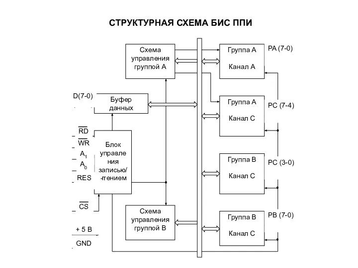 СТРУКТУРНАЯ СХЕМА БИС ППИ