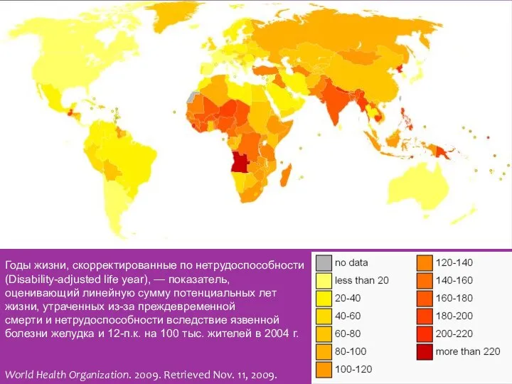 Годы жизни, скорректированные по нетрудоспособности (Disability-adjusted life year), — показатель, оценивающий