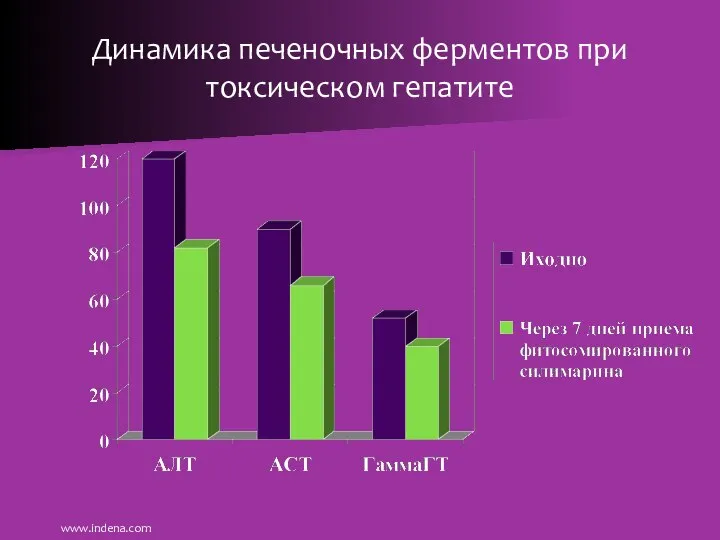 Динамика печеночных ферментов при токсическом гепатите www.indena.com