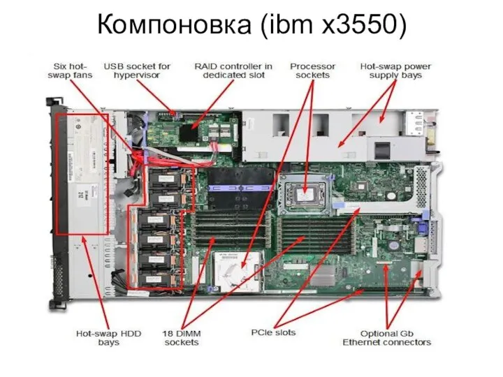 Компоновка (ibm x3550)