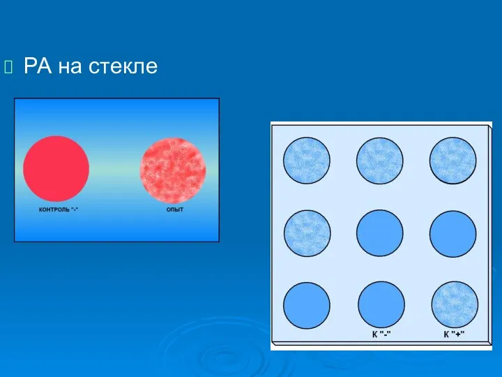 РА на стекле