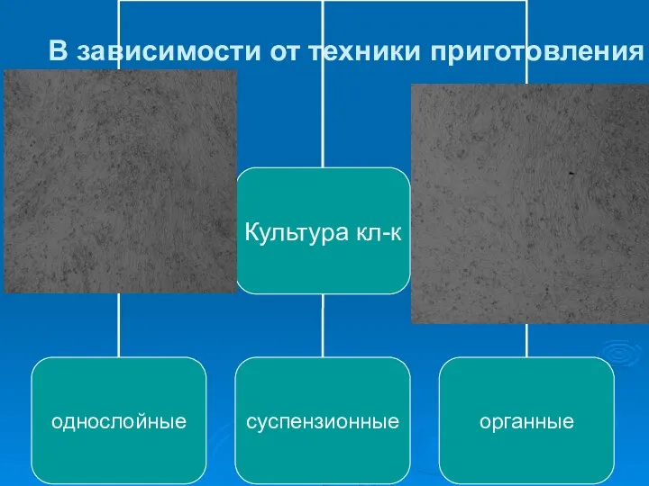 В зависимости от техники приготовления