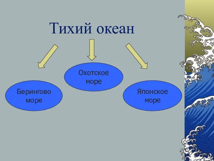 Тихий океан Берингово море Охотское море Японское море