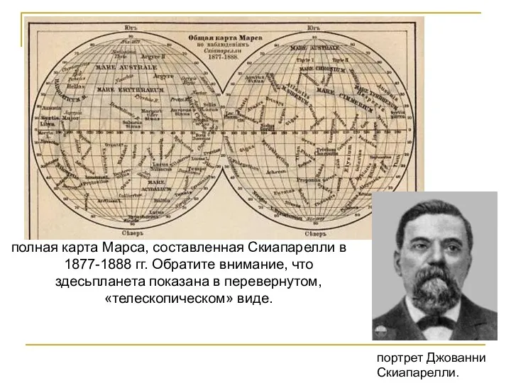 портрет Джованни Скиапарелли.