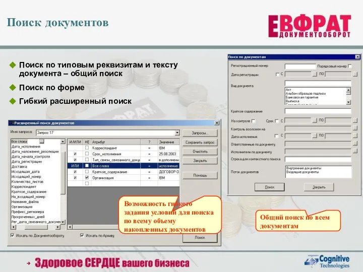 Поиск документов Общий поиск по всем документам Поиск по типовым реквизитам