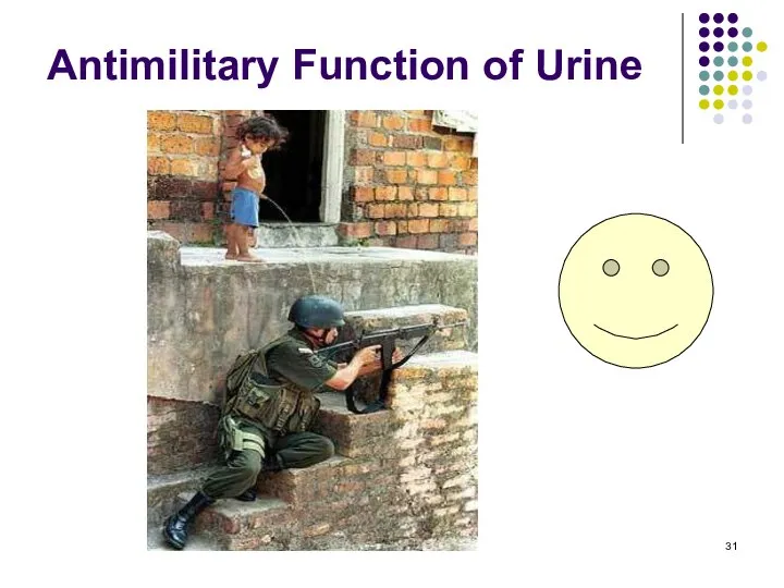 Antimilitary Function of Urine