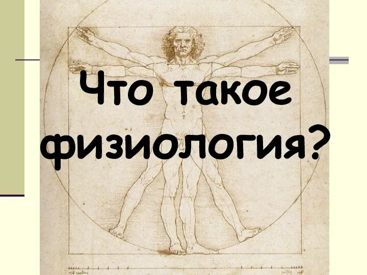 Что такое физиология?