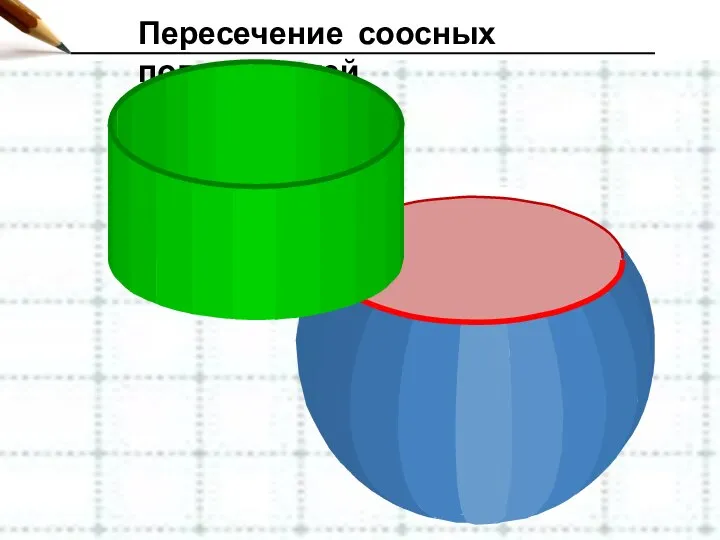 Пересечение соосных поверхностей