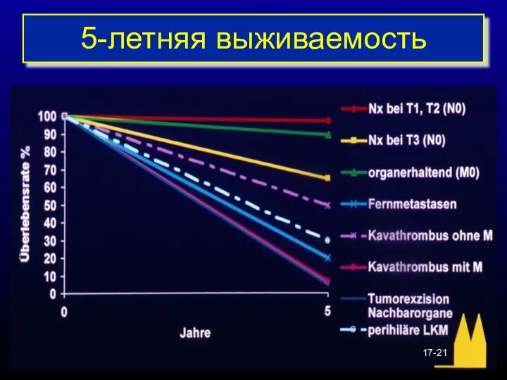 5-летняя выживаемость 17-21