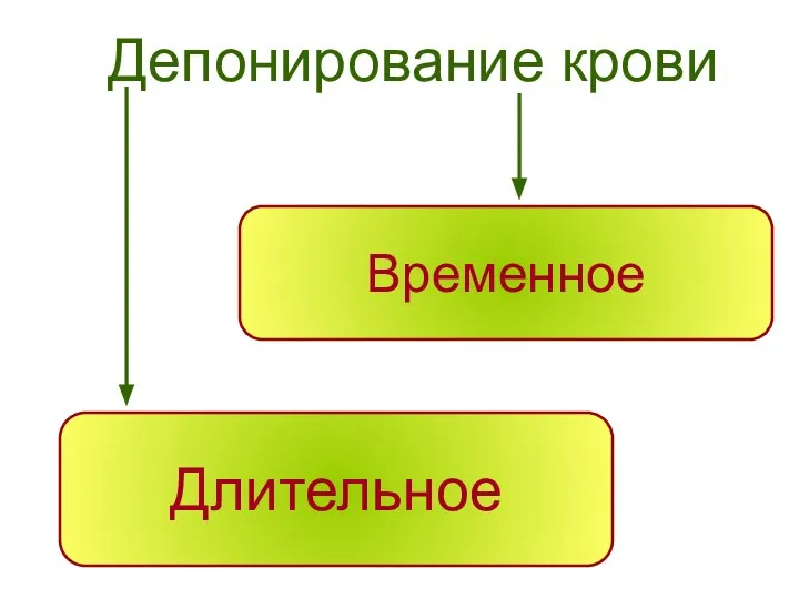 Депонирование крови Временное Длительное