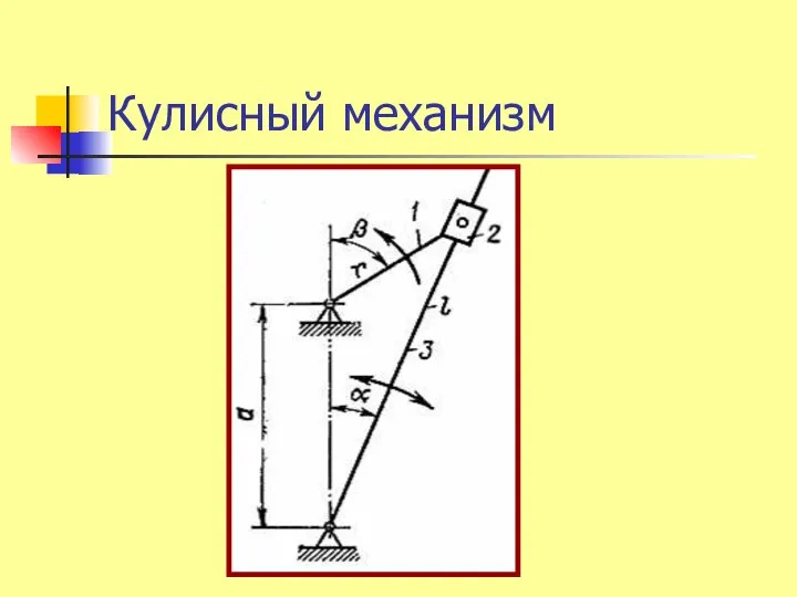 Кулисный механизм