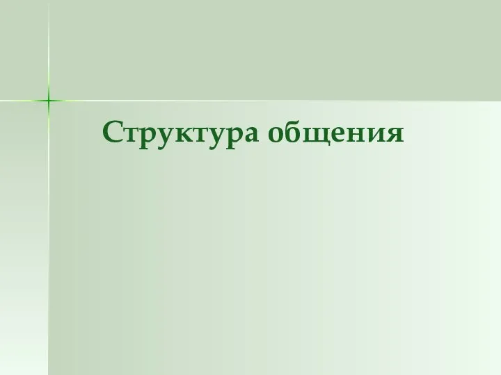 Структура общения