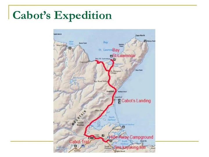 Cabot’s Expedition