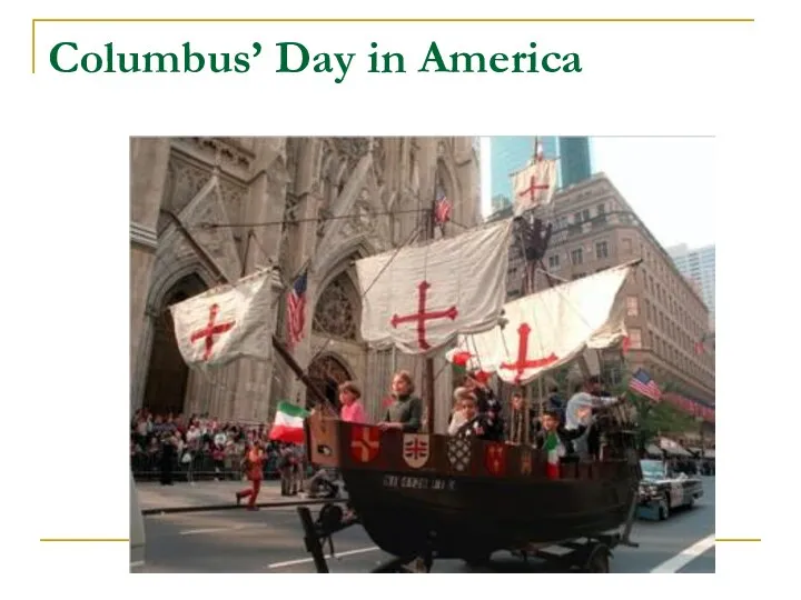 Columbus’ Day in America