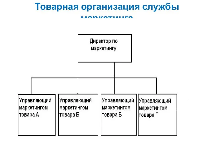 Товарная организация службы маркетинга