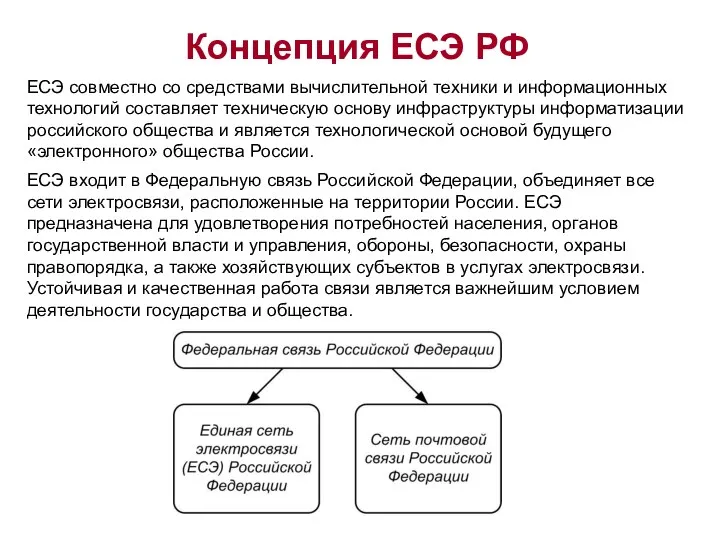 ЕСЭ совместно со средствами вычислительной техники и информационных технологий составляет техническую