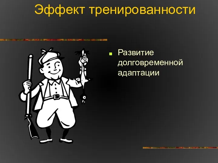 Эффект тренированности Развитие долговременной адаптации