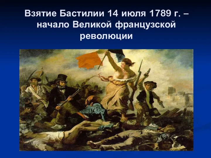 Взятие Бастилии 14 июля 1789 г. – начало Великой французской революции