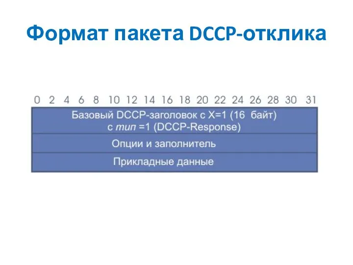Формат пакета DCCP-отклика