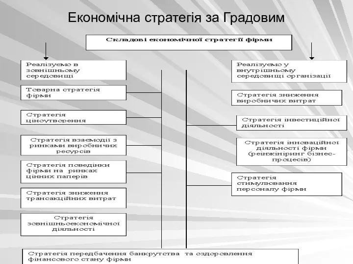 Економічна стратегія за Градовим