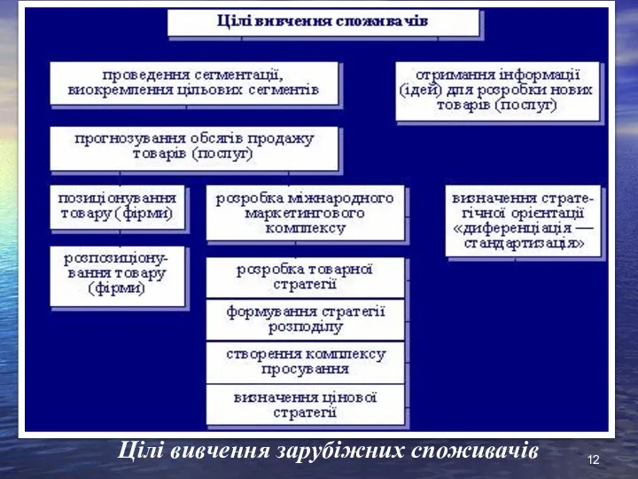 Цілі вивчення зарубіжних споживачів