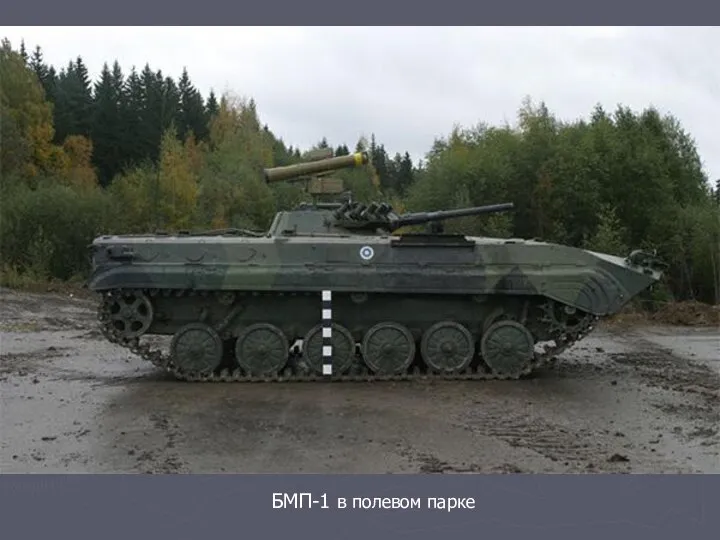 БМП-1 в полевом парке