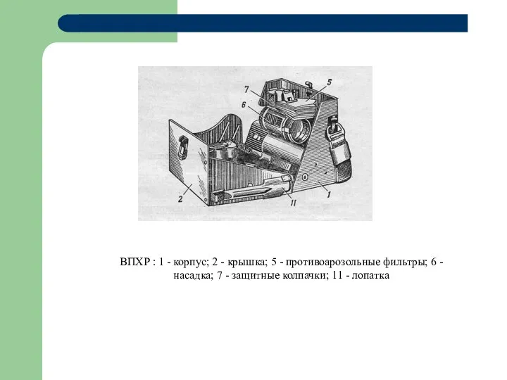 ВПХР : 1 - корпус; 2 - крышка; 5 - противоарозольные