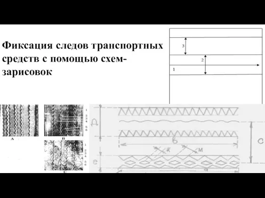 Фиксация следов транспортных средств с помощью схем-зарисовок