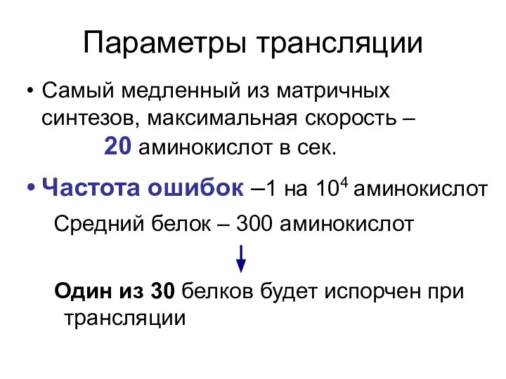 Параметры трансляции Самый медленный из матричных синтезов, максимальная скорость – 20