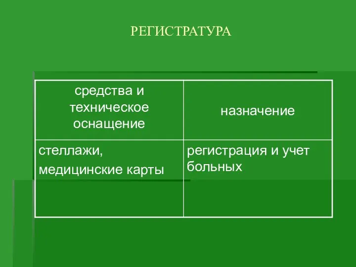 РЕГИСТРАТУРА