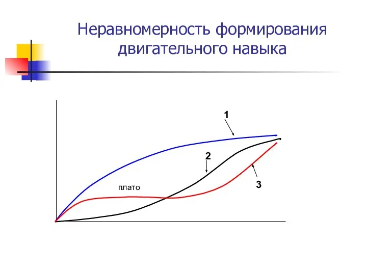 Неравномерность формирования двигательного навыка