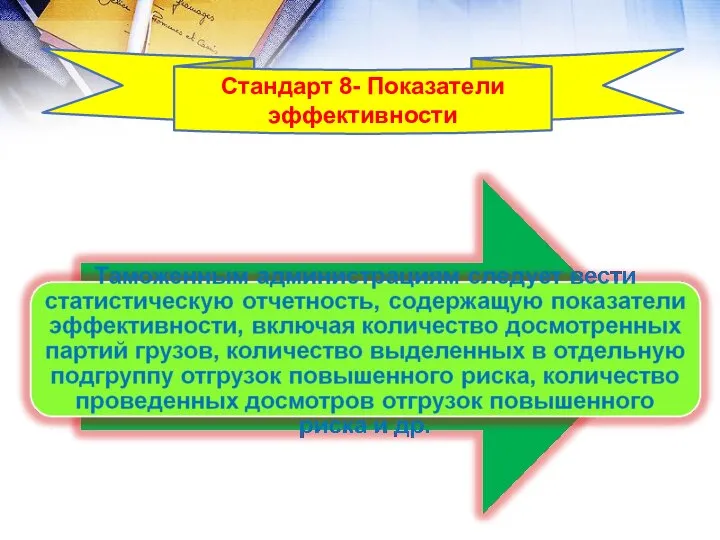 Стандарт 8- Показатели эффективности