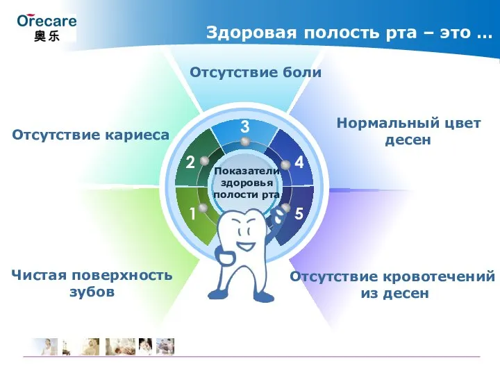 Здоровая полость рта – это … Чистая поверхность зубов Отсутствие кариеса