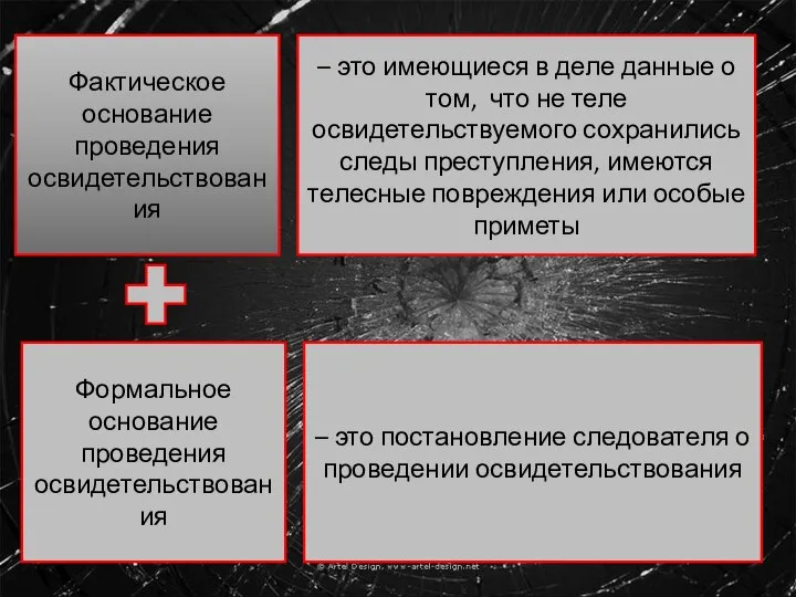 Фактическое основание проведения освидетельствования – это имеющиеся в деле данные о