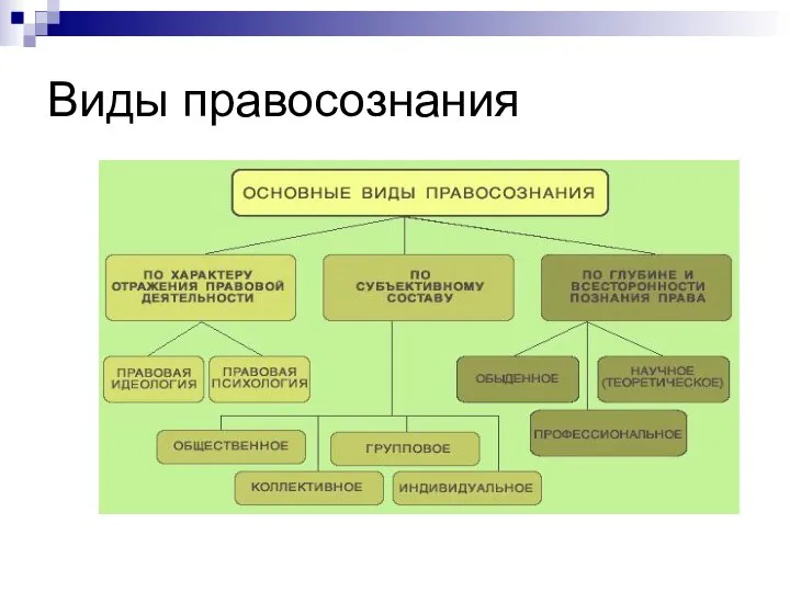 Виды правосознания