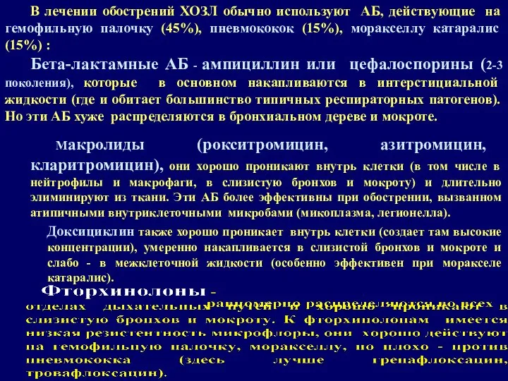 Доксициклин также хорошо проникает внутрь клетки (создает там высокие концентрации), умеренно