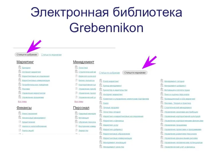 Электронная библиотека Grebennikon