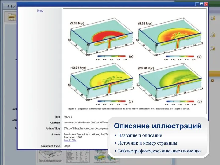 Описание иллюстраций Название и описание Источник и номер страницы Библиографическое описание (помощь)