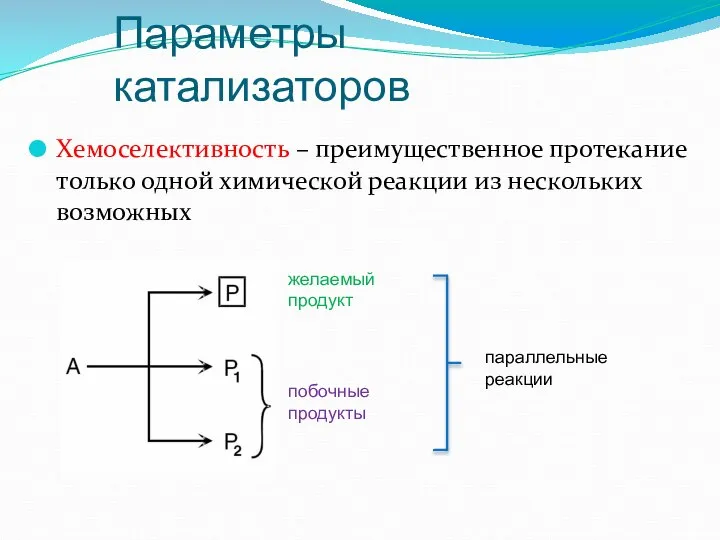 Хемоселективность – преимущественное протекание только одной химической реакции из нескольких возможных