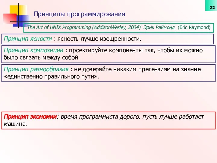 The Art of UNIX Programming (AddisonWesley, 2004) Эрик Раймонд (Eric Raymond)