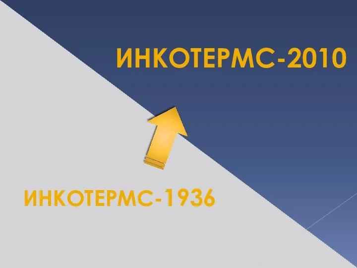 ИНКОТЕРМС-2010 ИНКОТЕРМС-1936