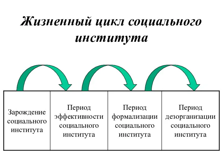 Жизненный цикл социального института